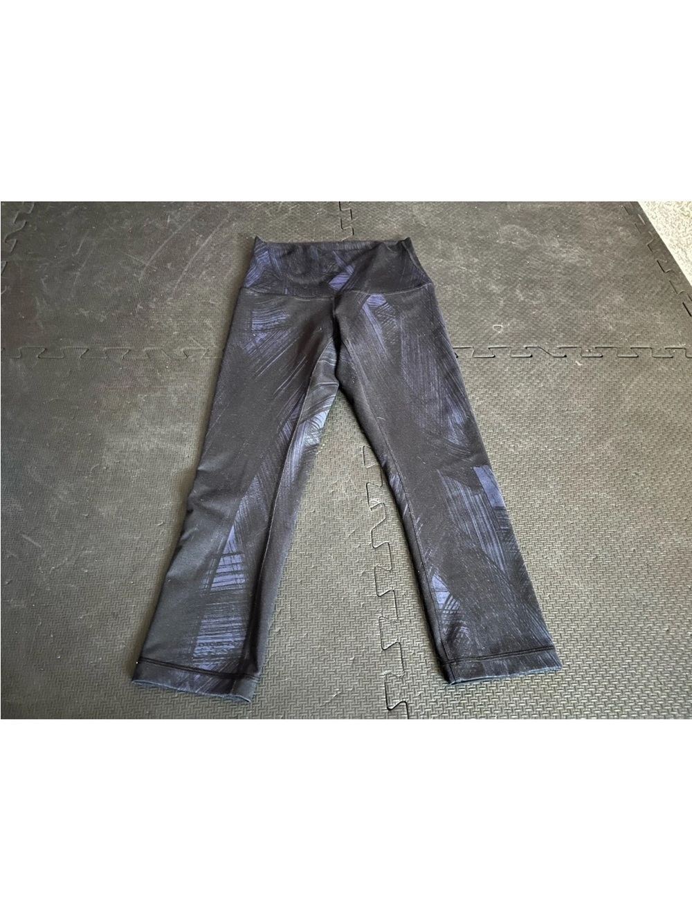 lululemon athletica Black Patterned Ankle Leggings